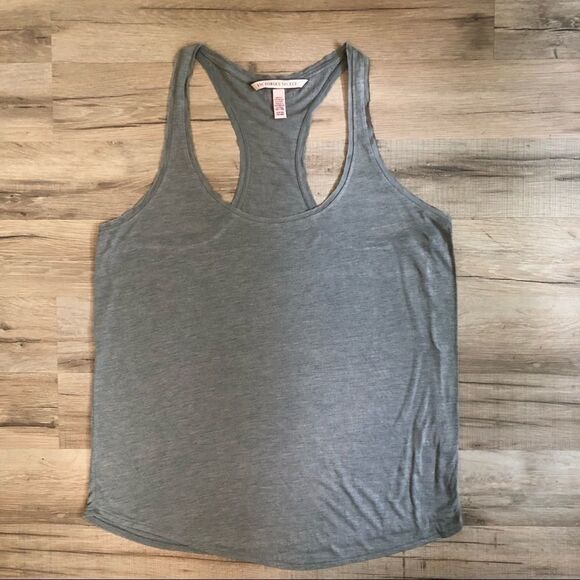 Victoria’s Secret Gray Racerback Tank Top Size S - Picture 1 of 4